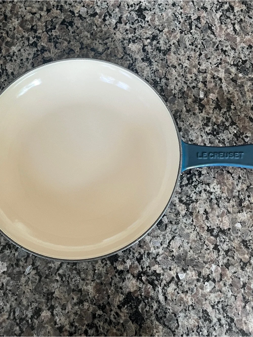 NIB Authentic Le Creuset Enameled Cast Iron Pan 9.75” - Agave